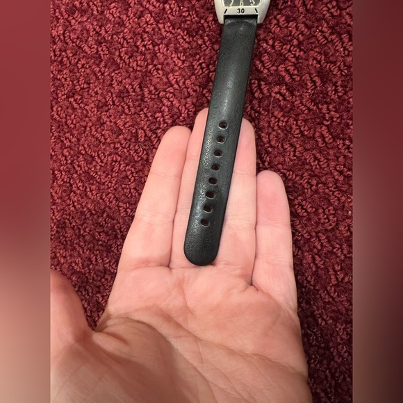 Michele Urban Mini Aluminum antique Dial Black Band Watch 72-196-A Swiss rare - Picture 6 of 8